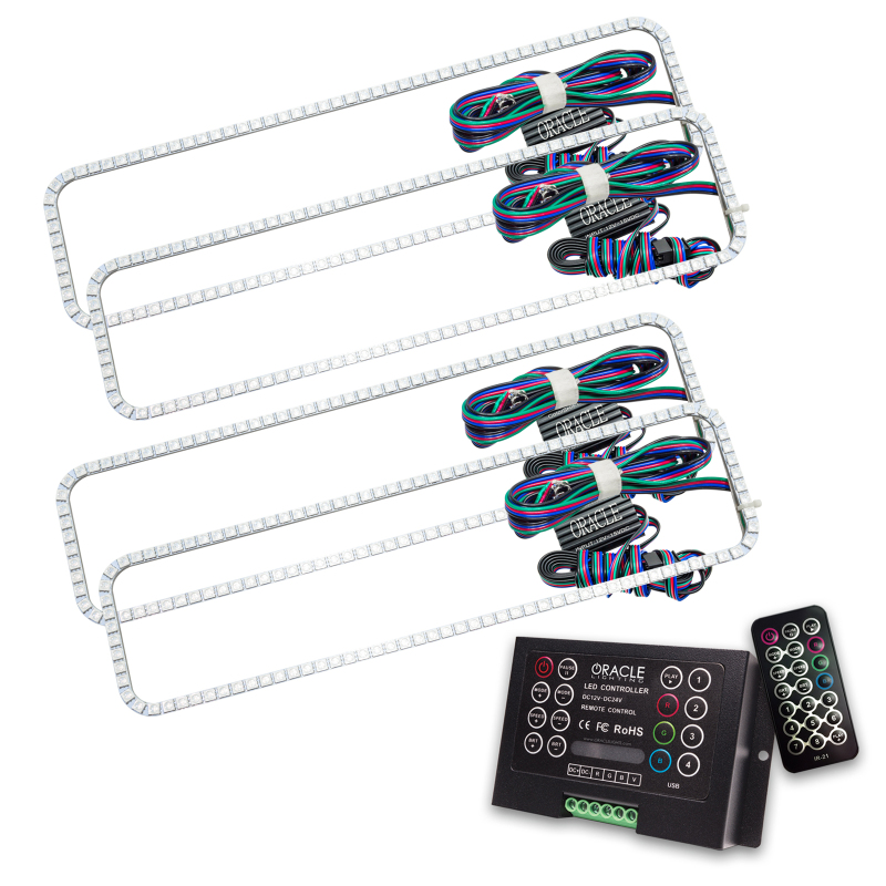 Chevrolet Tahoe Headlight Halo Kit - ORACLE Lighting - ColorSHIFT w/ 2.0 Controller - `95-`00 Chevrolet Tahoe Headlight Halo Kit - ORACLE Lighting - ColorSHIFT w/ 2.0 Controller - `95-`00